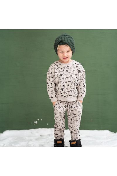 Antebies Autumn Mushrooms Quilted Tracksuit
