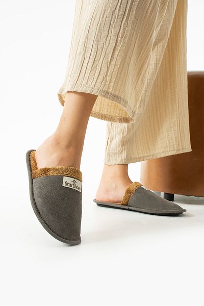 star shoes Γκρι Χειμερινές Παντόφλες Σπίτι Χειμερινές Παντόφλες Παντόφλες Επισκεπτών