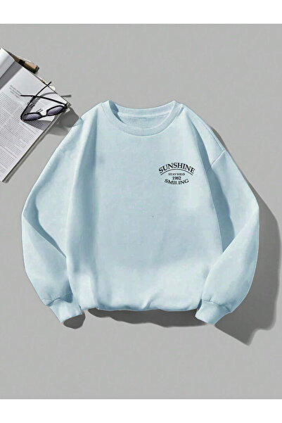 BW Bravely Wear SUNSHINE سويت شيرت مريح برقبة دائرية
