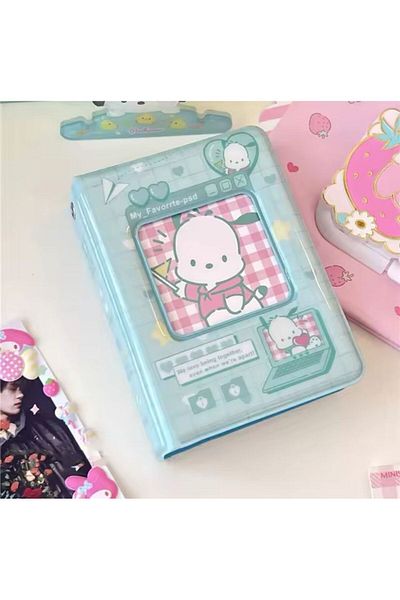 synshop Sanrio Pochacco Sakura Y2k Kawai Kpop Κάρτα Φωτογραφιών Άλμπουμ Φωτογραφιών Θήκη πολλαπλών χρήσεων