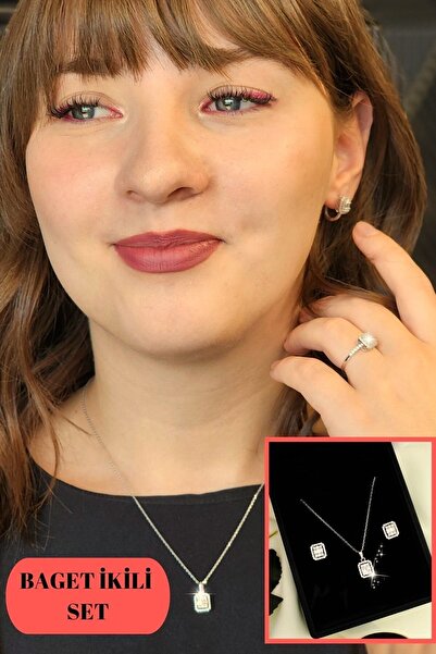 Hepimitu Baget Taşlı Altın Set