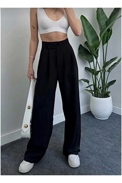 IŞILDA FASHION ÎMBRĂCĂMINE DE FEMEI PANTALONI PALAZZO CU TALIE DE CATELEA