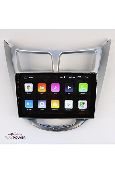 PLAYPOWER Hyundaı Accent Blue 4 Gb Ram 64 Hafıza Android Multimedya Çerçeveli Soketli