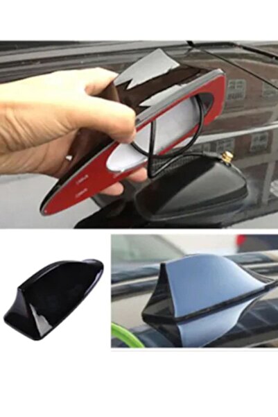 MeyZone Elektrikli Shark Köpekbalığı Balina Tavan Anteni Tam Fonksiyonlu Siyah