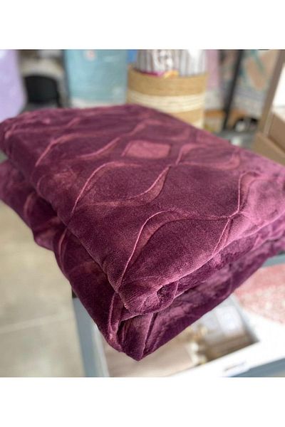 Kristal By Taç Taç Thick Embossed Single Blanket