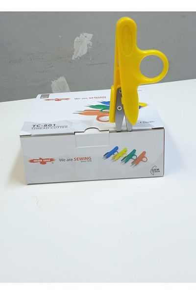 Golden Eagle Thread Cleaning Scissors Sewing Embroidery Scissors Yellow
