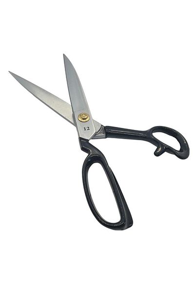FDMSTAR Fs-1104L Black Left Tailor Scissors - 12 Inch (30cm) With Handle