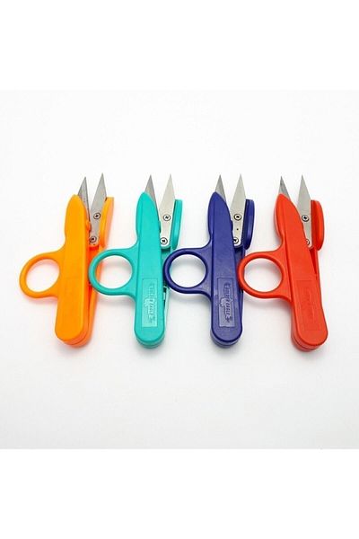 Golden Eagle 12 Pieces Thread Cutting Cleaning Scissors Orange Color