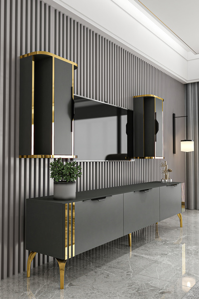 Givayo Mobilya MESA TV ÜNİTESİ ANTRASİT