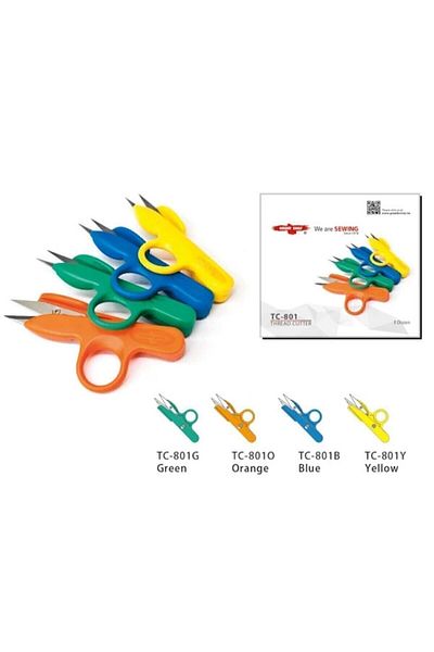 Golden Eagle Thread Cutting Cleaning Scissors 12 Pieces Tc801 (spring-loaded Stylish)