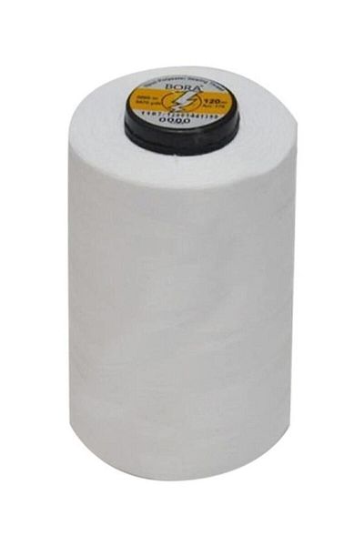 Bora Brand Sewing Thread 5000 Meters Spool Button Sewing Repair Thread White