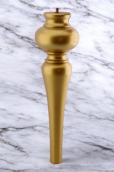 Badem10 Damla Plastic 4 bucăți picior de masă de cafea 42 cm auriu auriu picior de masă de cafea picior de mobilier