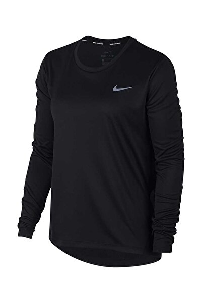 Nike Kadın Koşu Uzun Kollu Tişört - Miler Top Ls - AJ8128-010