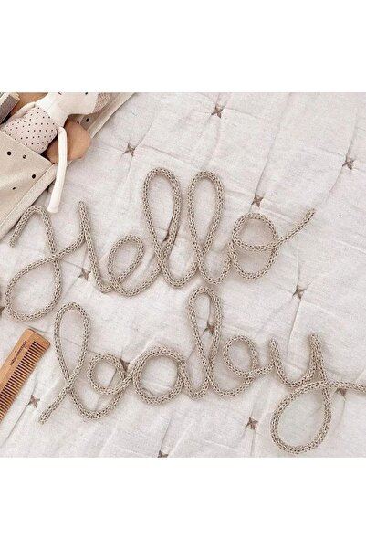 DesingbabyM Hello Baby Bebek Ve Çocuk Odası Duvar Aksesuarı,hastane Çıkışı Ka...