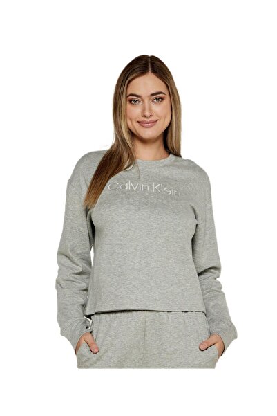 Calvin Klein Kadın Gri Sweatshirt 000QS7273E