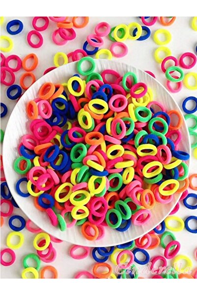 Cinderella Set de 100 de mini prosoape colorate fluorescente și ace de păr el...