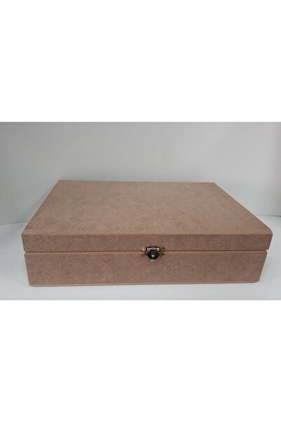 Yıldız Hobi Kırtasiye Boyanabilir Ham Mdf Ahşap Sekiz Bölmeli Aksesuar Kutusu...