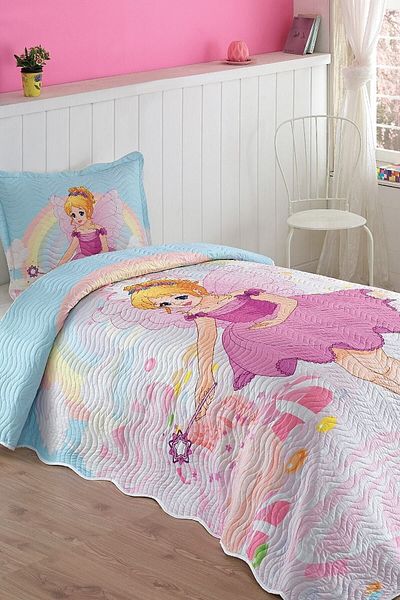 Örtüm Pinkgirl Single Quilted Bedspread