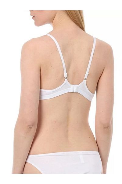 by İGP Βαμβακερό Modal Soft Covered - Λευκό σουτιέν χωρίς καλώδιο
