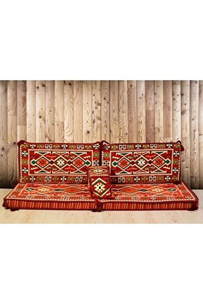 Genel Markalar Anadolu Şark Köşesi Takımı Konsepti Kırmızı Koltuk Takımı Süng...