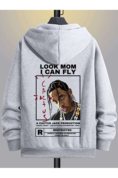 modaberry Kardigan Cactus Jack Gray Oversize kroj Sa kapuljačom - Zimski, sa ...