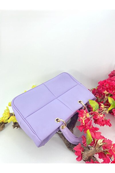 Seniorah Lilac Patterned Women's Bag with Strap