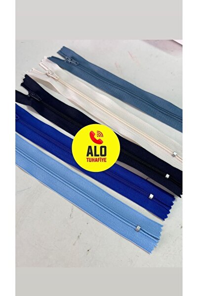 ALOTUHAFİYE Karışık renklerde 18 cm fermuar 10 adet