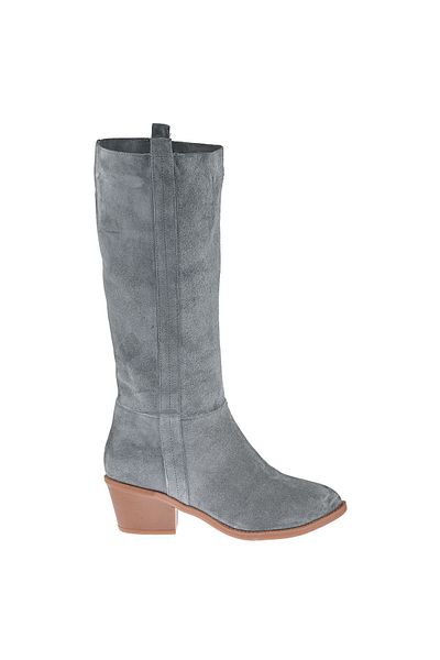 Moosefield Genuine Leather Gray Women's Boots