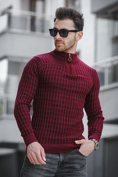 Oksit Body pentru bărbați - Seka 125, Slim Fit, Pulover cu jumătate de fermoar