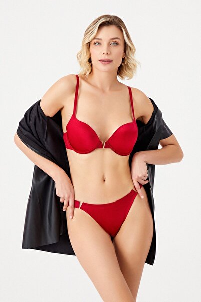 Cansoy Le'laredaoute Underwear Violet V Detailed Cherry Support Bra