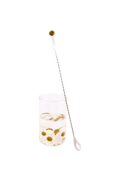adin tasarım 30 Cm Twisted Bar Equipment - Bar Cocktail Mixer with Spoon and Fork
