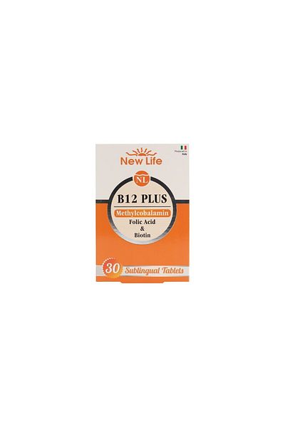New Life B12 Plus - 30 Capsules Booster Containing Folic Acid and Biotin