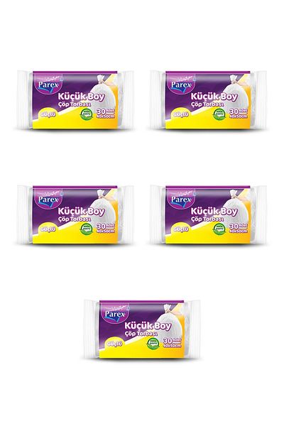 teknotrust Small Strong Garbage Bag Mini Size 5 Pack 30 Pieces 40 X 50 cm Small Size
