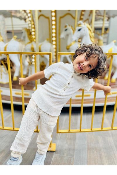 meqlife New Season Judge Collar and Angel Pants Set - Sister Combinations, Stone