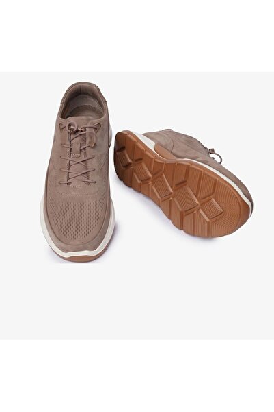 Greyder 17360 Model Mink Nubuck Leather ανδρικό αθλητικό παπούτσι - Ρυθμιζόμενο κορδόνι από καουτσούκ