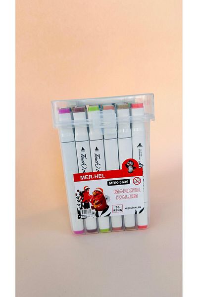YEŞİL KIRTASİYE Double Sided 36 Piece Professional Marker Celling Set