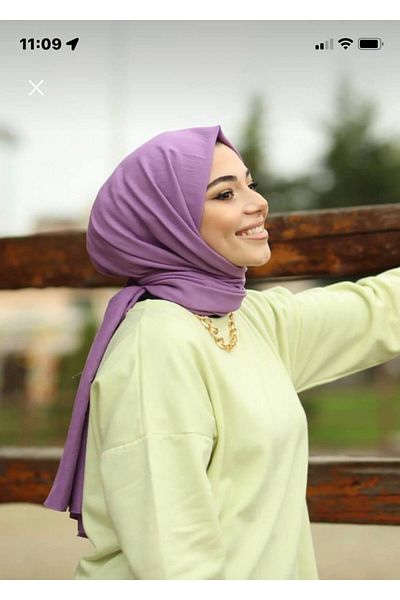 Nilbutik Cotton Hijab Cazz Shawl Model