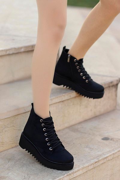 Mamito Ayakkabı Μπότες Xena Sole Black Suede
