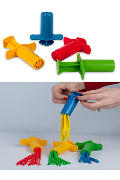 AVDA Enjektör Şırınga Seti - Hamur Kalıpları - Oyun Hamuru Kalıbı Seti