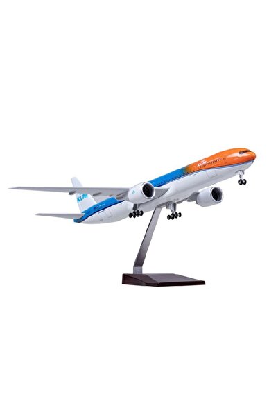 Genel Markalar Boeing 777 Yolcu Uçağı KLM Model Uçak 1/157 Ölçek 47cm