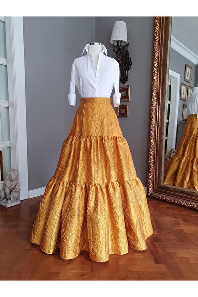 Siren Ertan ISTANBUL Sarı Brokar Etek