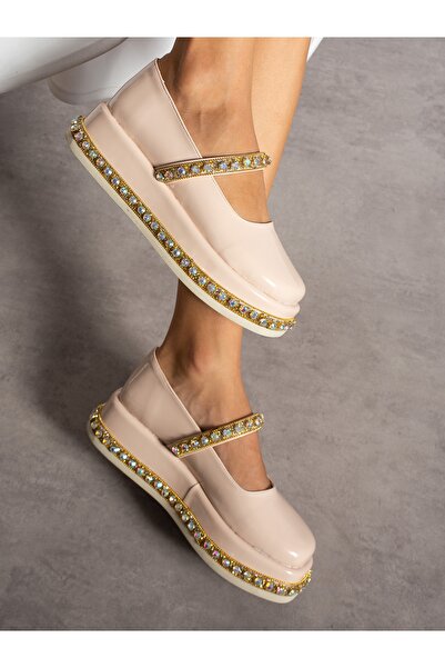 Alemdar Shoes Шкіряні лофери з рельєфним візерунком Swiz Cream для жінок