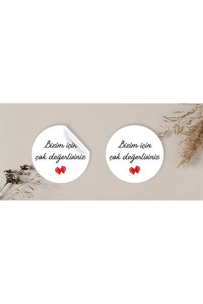 anka design 48 Pieces of Coated Stickers - Packaging and Shipping Label (4X4Cm), You Are Very Valuable for Us