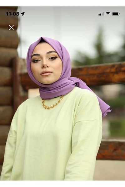 Nilbutik Cotton Hijab Cazz Shawl Model