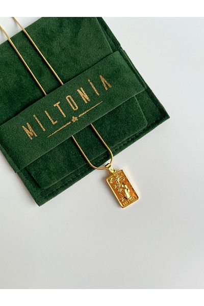 Miltonia قلادة التارو الفولاذية المزخرفة بالنجوم - على اليد