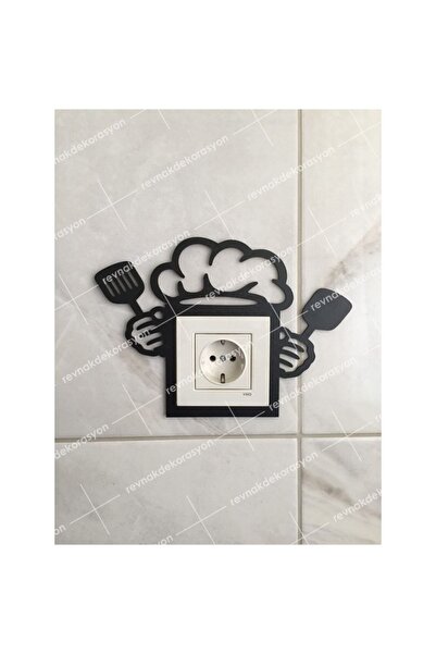 Numa Concept Mutfak Priz Çerçevesi Mdf Duvar Dekorasyon Iç Ölçü: 8.50x8.52 Cm