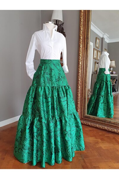 Siren Ertan ISTANBUL Yeşil Brokar Etek