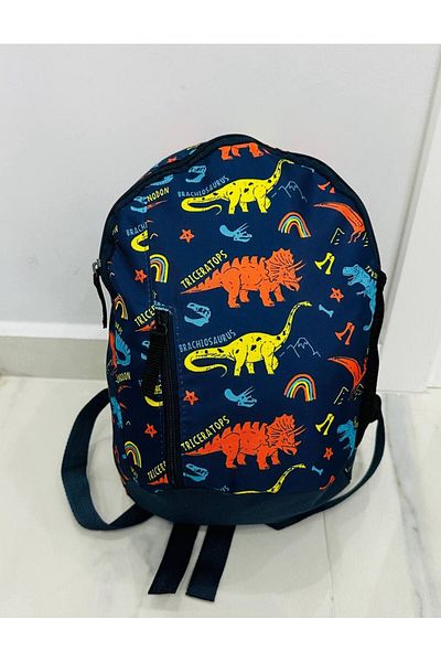 chantacim Dinosaur Orange Strap Kindergarten Backpack