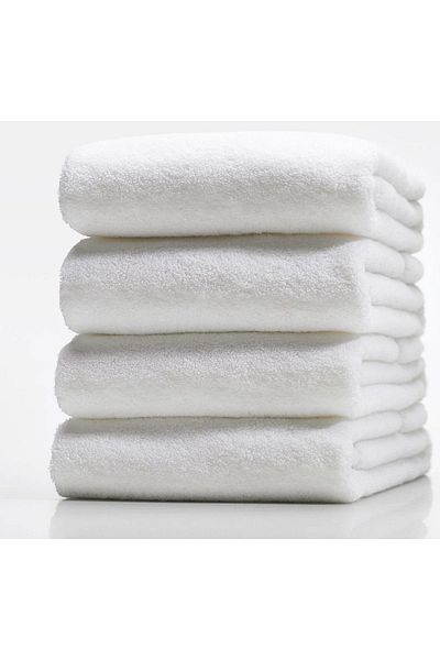 Elaganya Hotel Towel 4 Pieces Cotton Hand & Face & Head Towel 200 Gr 50X90 cm - White