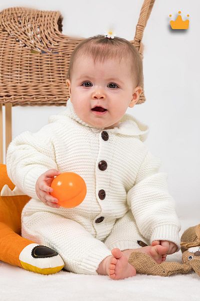 Babyhola Welsoft Knitwear Baby Girl-Boy Jumpsuit - 2809